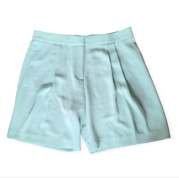 J. Crew Pants - NEW J. Crew Mint Green Crepe Pleated Shorts